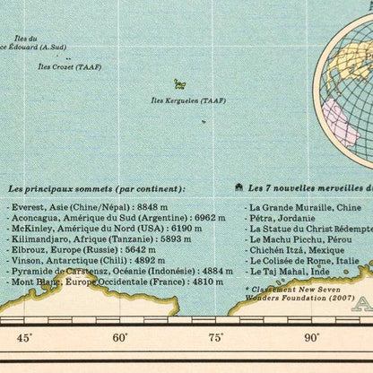 la carte du monde